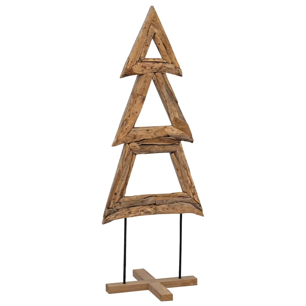 Christmas Tree Brown 90 cm Solid teak wood