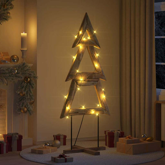 Christmas Tree with Stand Brown 181 cm Solid teak wood