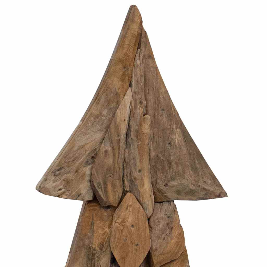 Christmas Tree with Stand Brown 90 cm Solid teak wood
