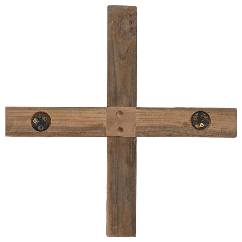 Christmas Tree with Stand Brown 90 cm Solid teak wood