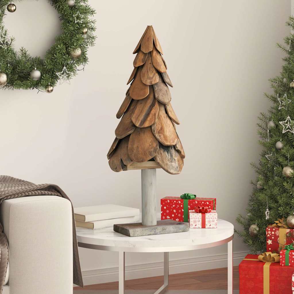 Christmas Tree Brown 91 cm Solid teak wood