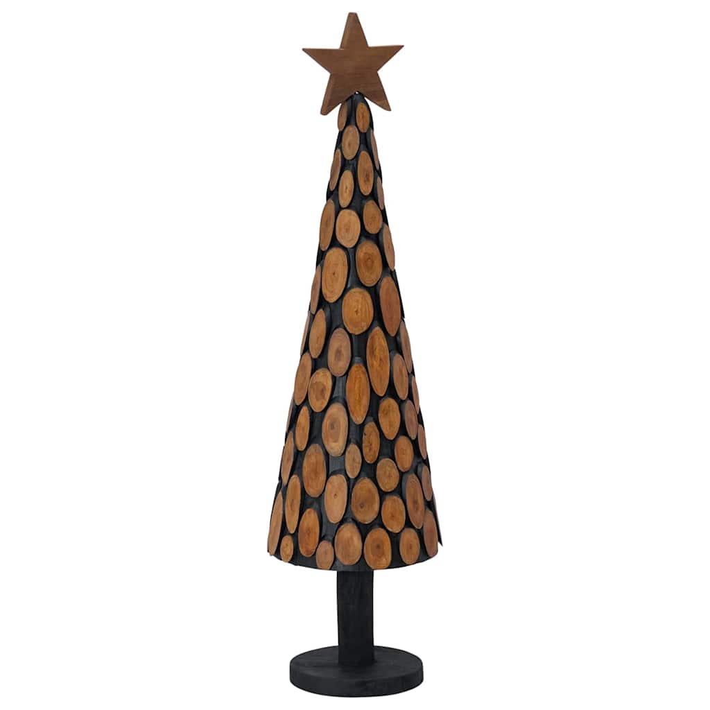 Christmas Tree with Stand Brown 120 cm Solid teak wood