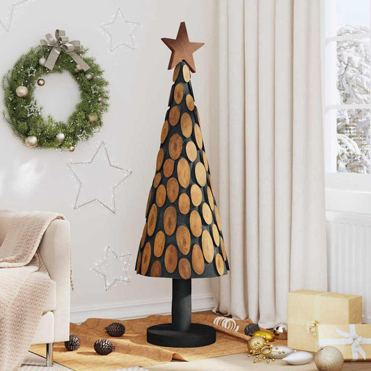 Christmas Tree with Stand Brown 149 cm Solid teak wood