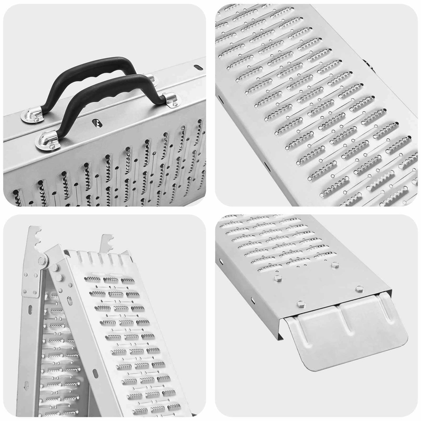 Foldable Ramp 200kg per ramp 2 pcs Silver 166 x 23 x 4.5 cm