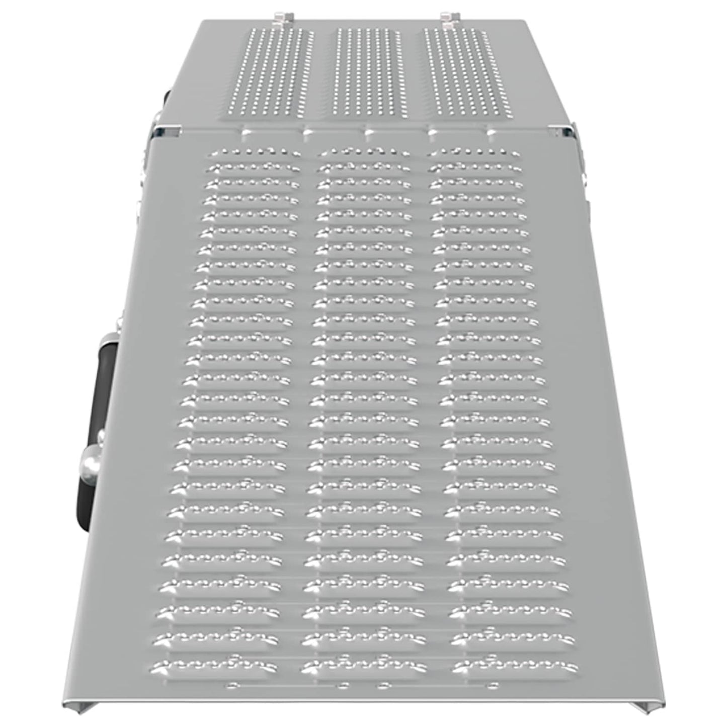 Foldable Ramp 200kg per ramp 2 pcs Silver 166 x 23 x 4.5 cm