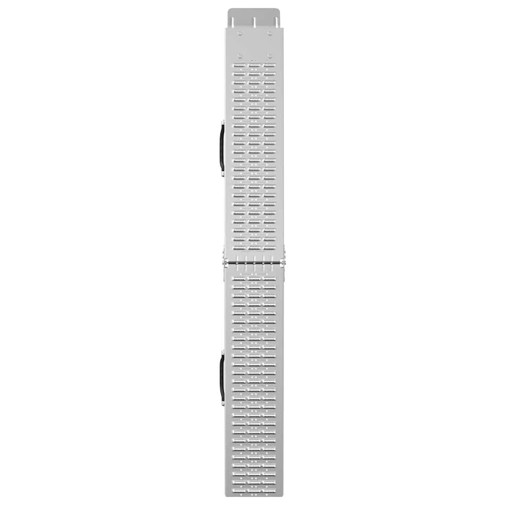 Foldable Ramp 200kg per ramp Folding Silver 186 x 23 x 4.5 cm