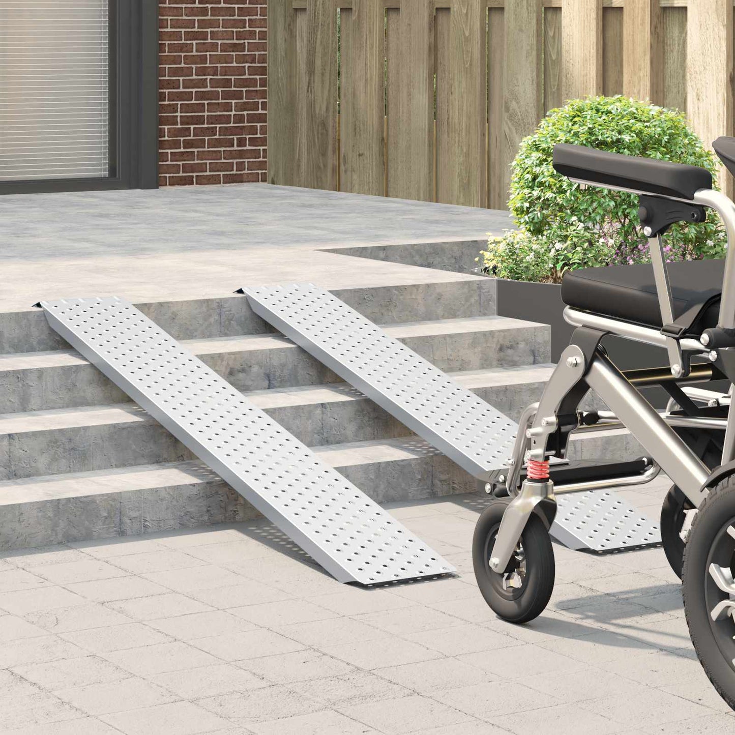 Loading Ramp 200 kg Silver 159 x 23 x 5 cm Galvanised Steel