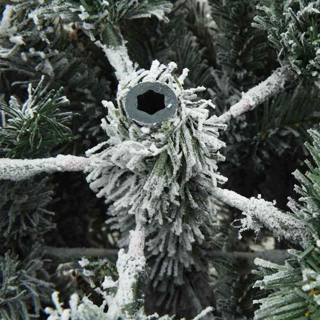 Artificial Hinged Christmas Tree Snow Flocked White 150 cm
