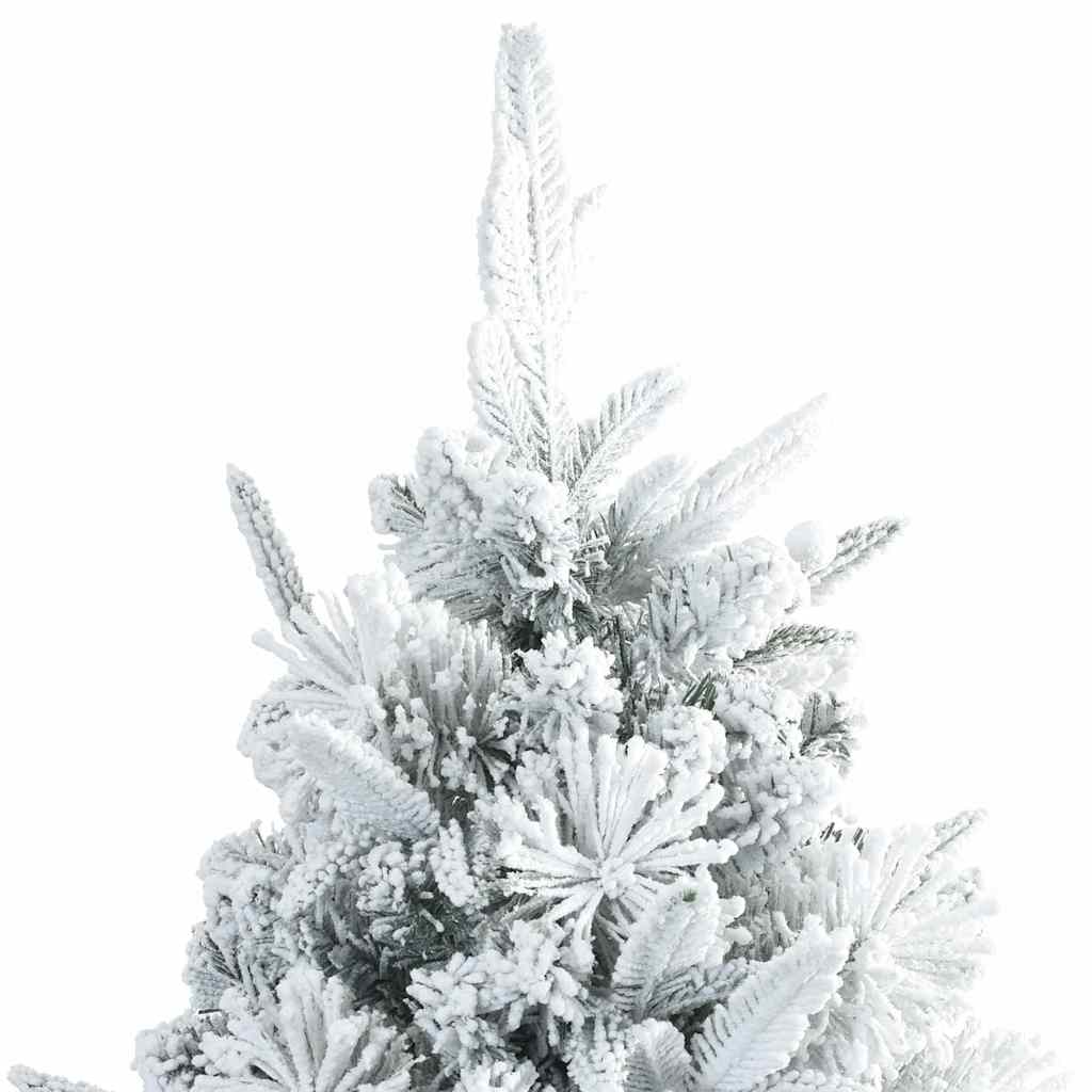 Artificial Hinged Christmas Tree Snow Flocked White 240 cm