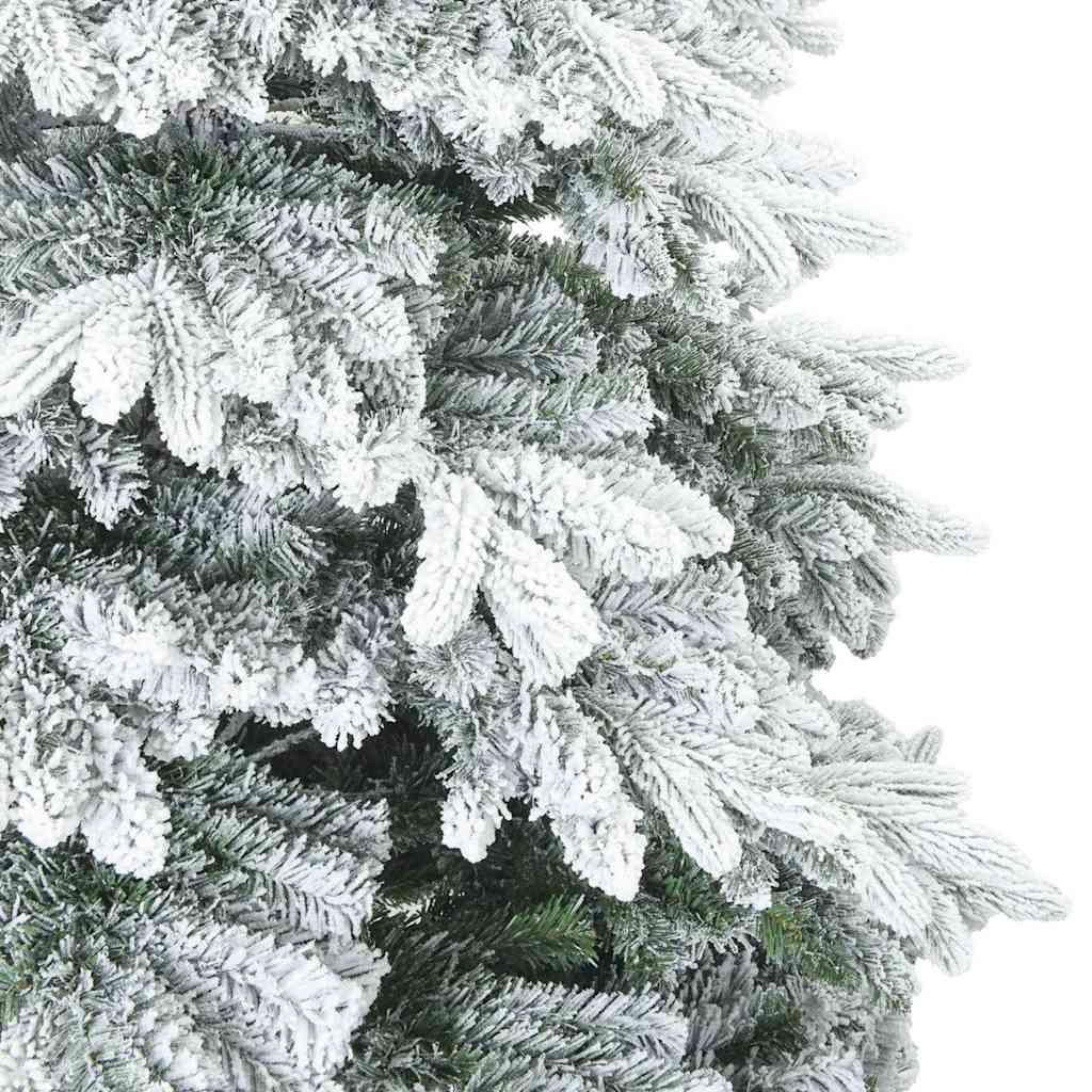 Artificial Hinged Christmas Tree Snow Flocked White 150 cm