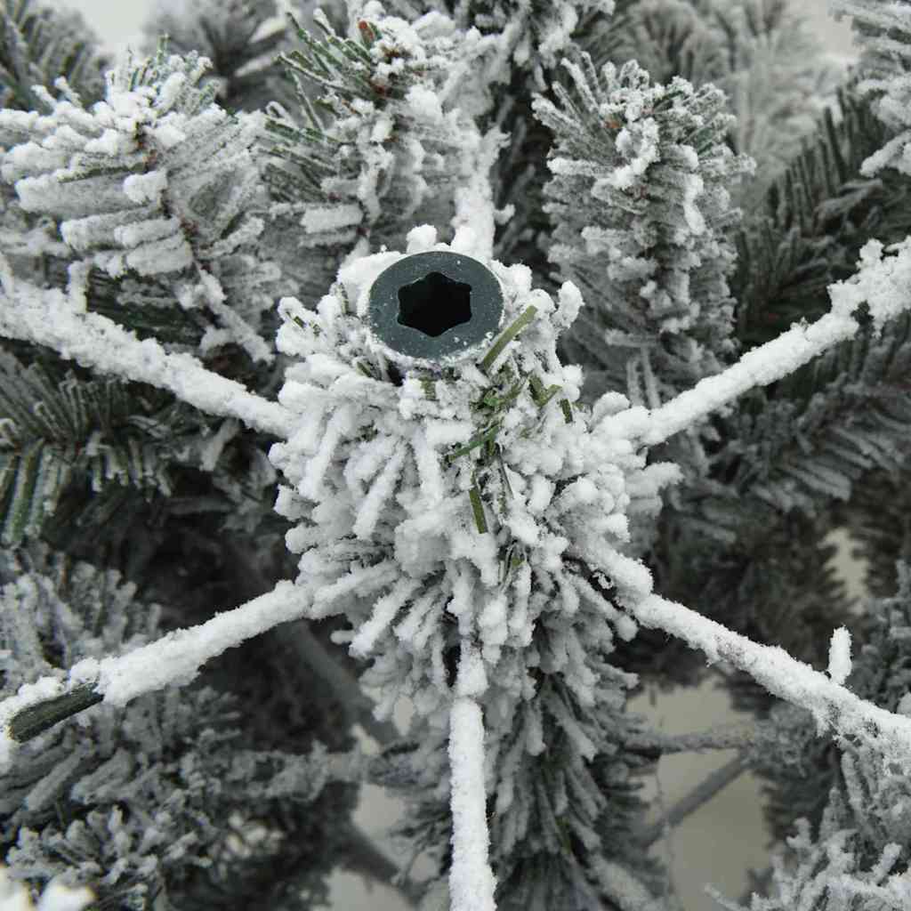 Artificial Hinged Christmas Tree Snow Flocked White 150 cm