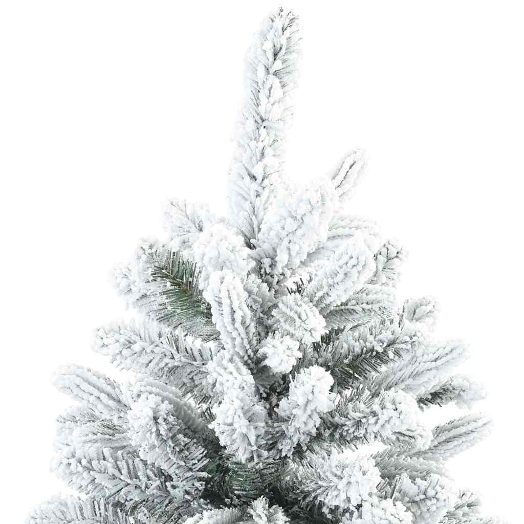 Artificial Hinged Christmas Tree Snow Flocked White 240 cm