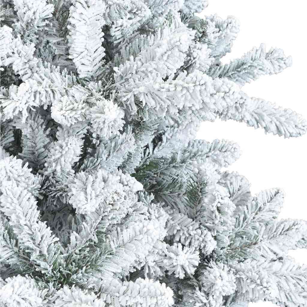Artificial Hinged Christmas Tree Snow Flocked White 210 cm