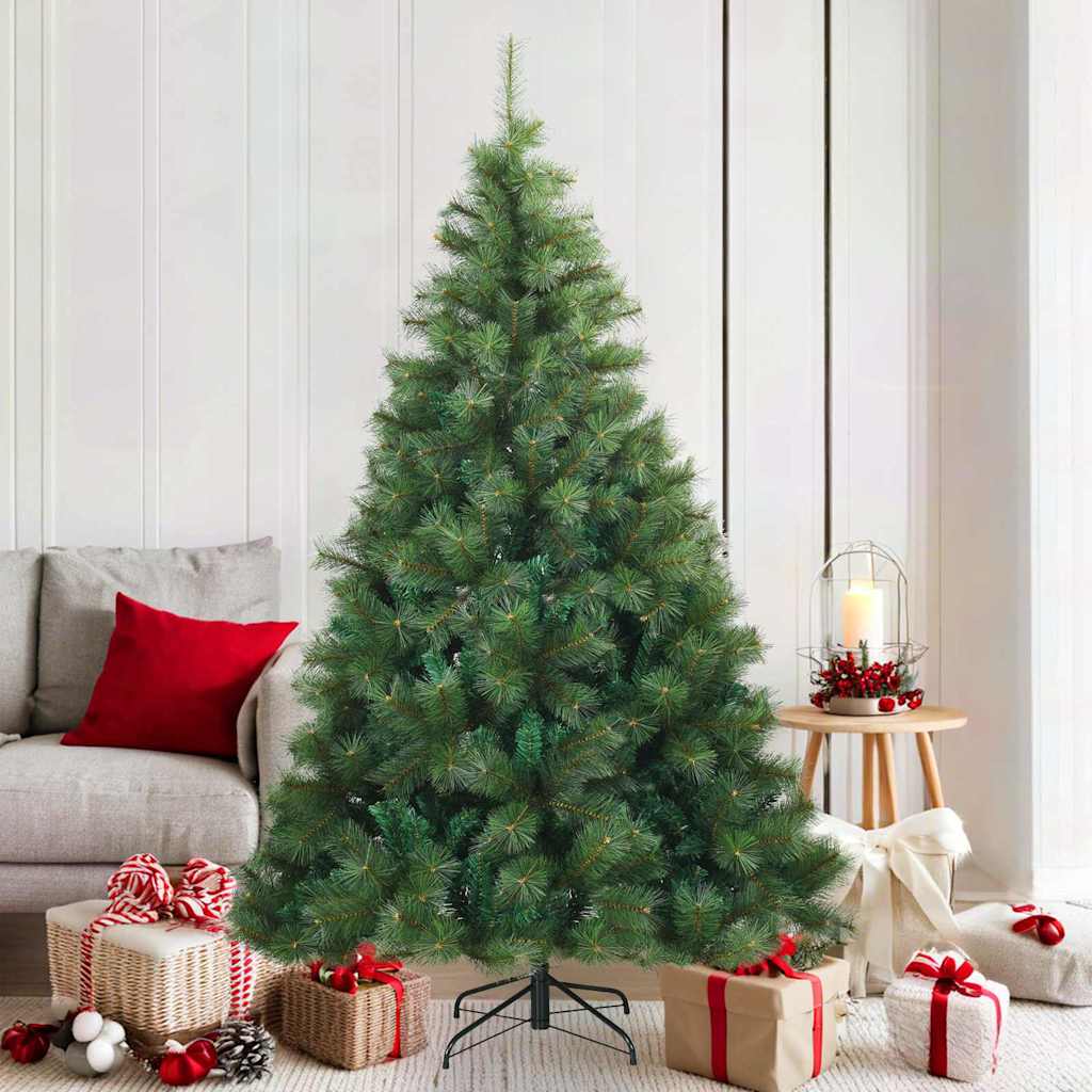 Artificial Hinged Christmas Tree Green 180 cm PVC, steel