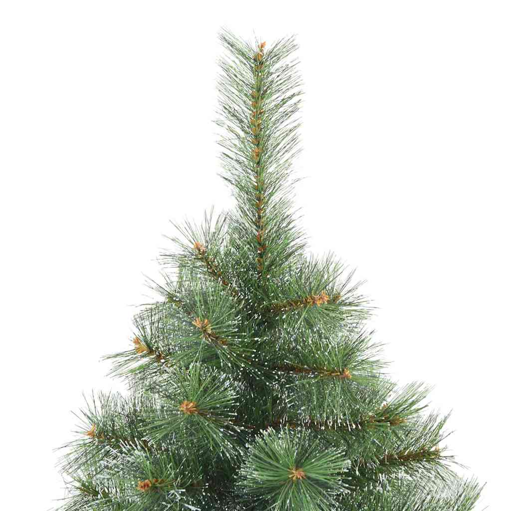 Artificial Hinged Christmas Tree Snow Flocked Green 120 cm