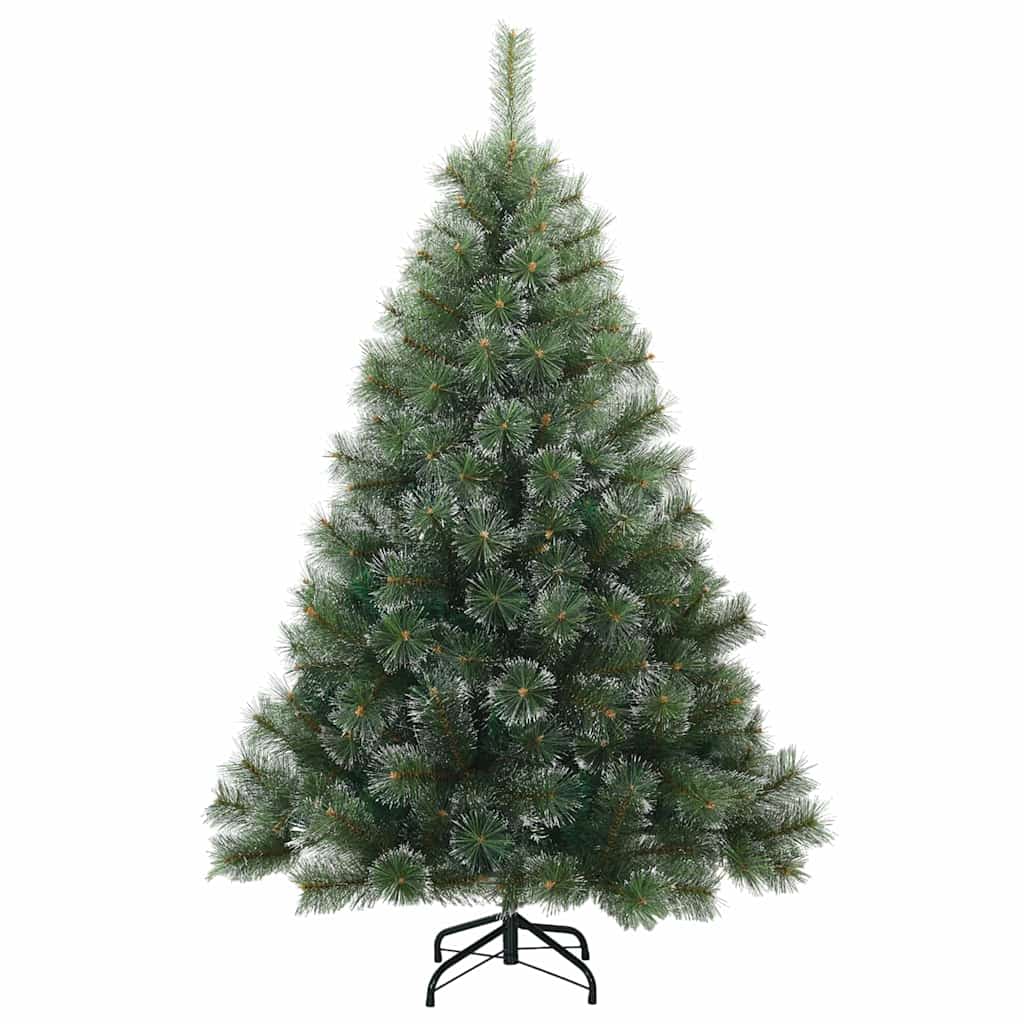 Artificial Hinged Christmas Tree Snow Flocked Green 150 cm