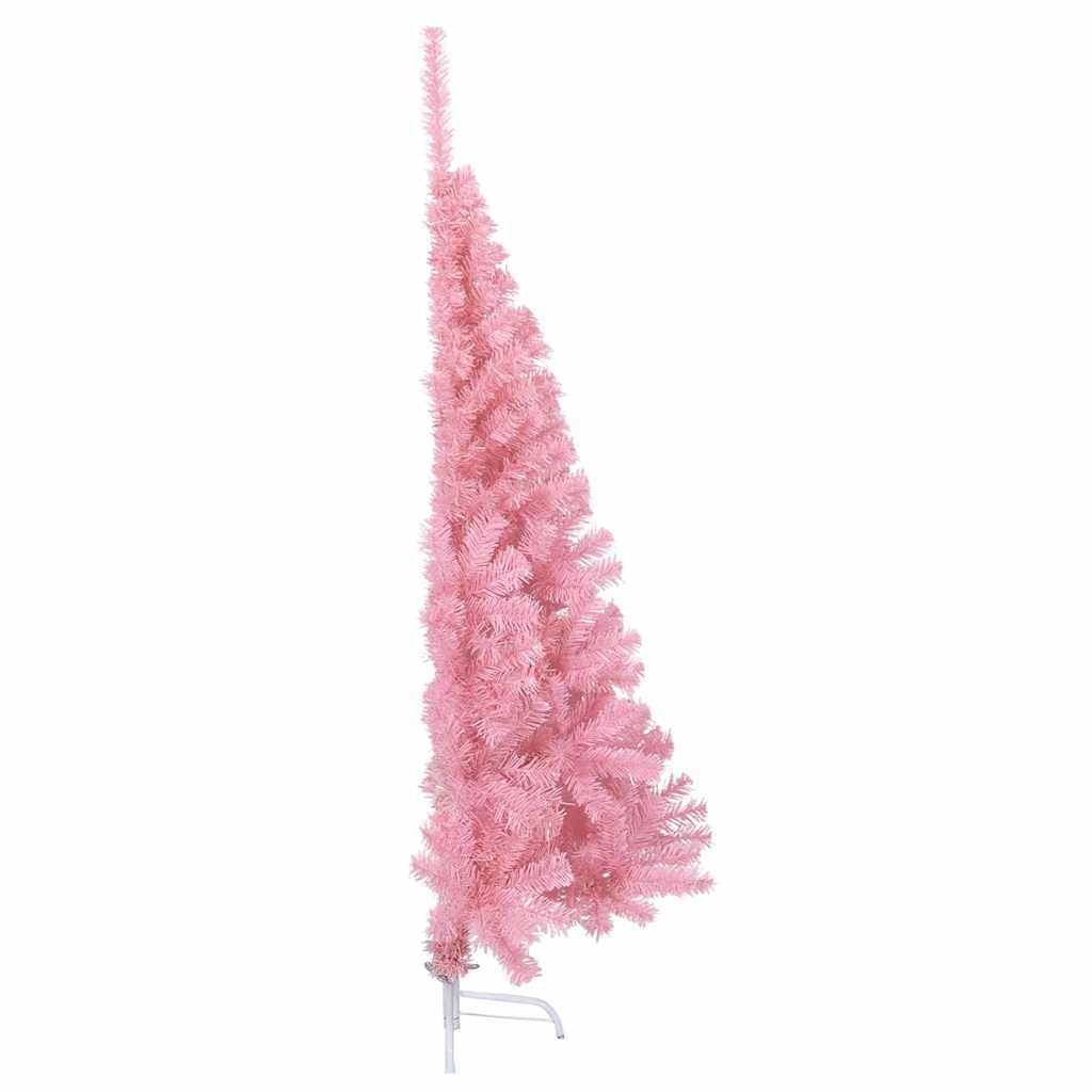 Artificial Pre-lit Christmas Tree Pink 120 cm PVC