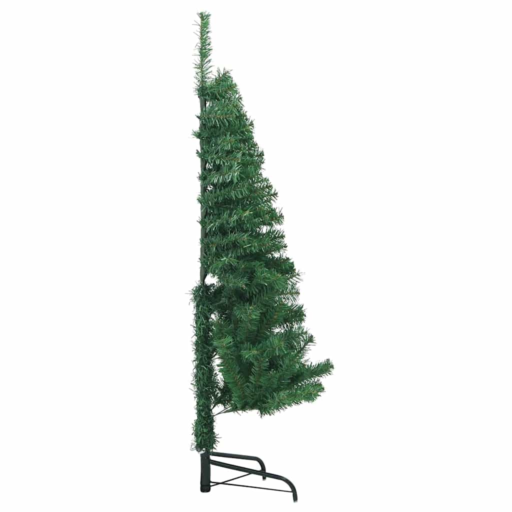 Corner Artificial Christmas Tree Green 120 cm PVC and Metal