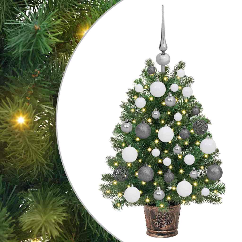 Artificial Christmas Tree with 150 LEDs Green 75 cm PE and PVC