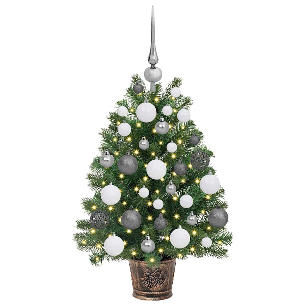 Artificial Christmas Tree with 150 LEDs Green 75 cm PE and PVC