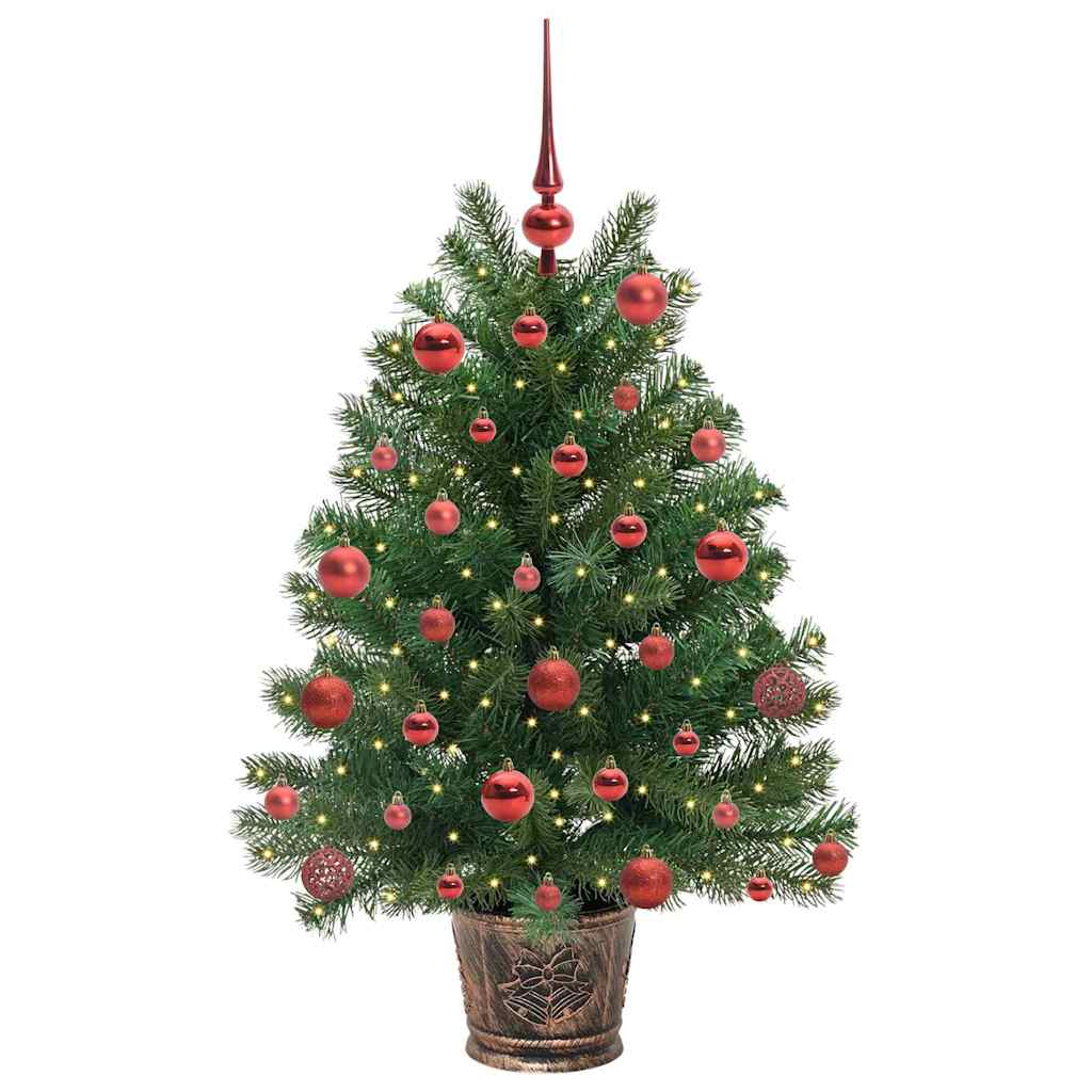 Artificial Christmas Tree with 150 LEDs Green 95 cm PE and PVC