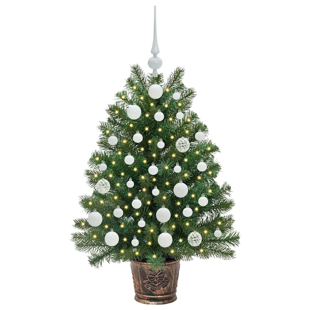 Artificial Christmas Tree with 150 LEDs Green 95 cm PE and PVC