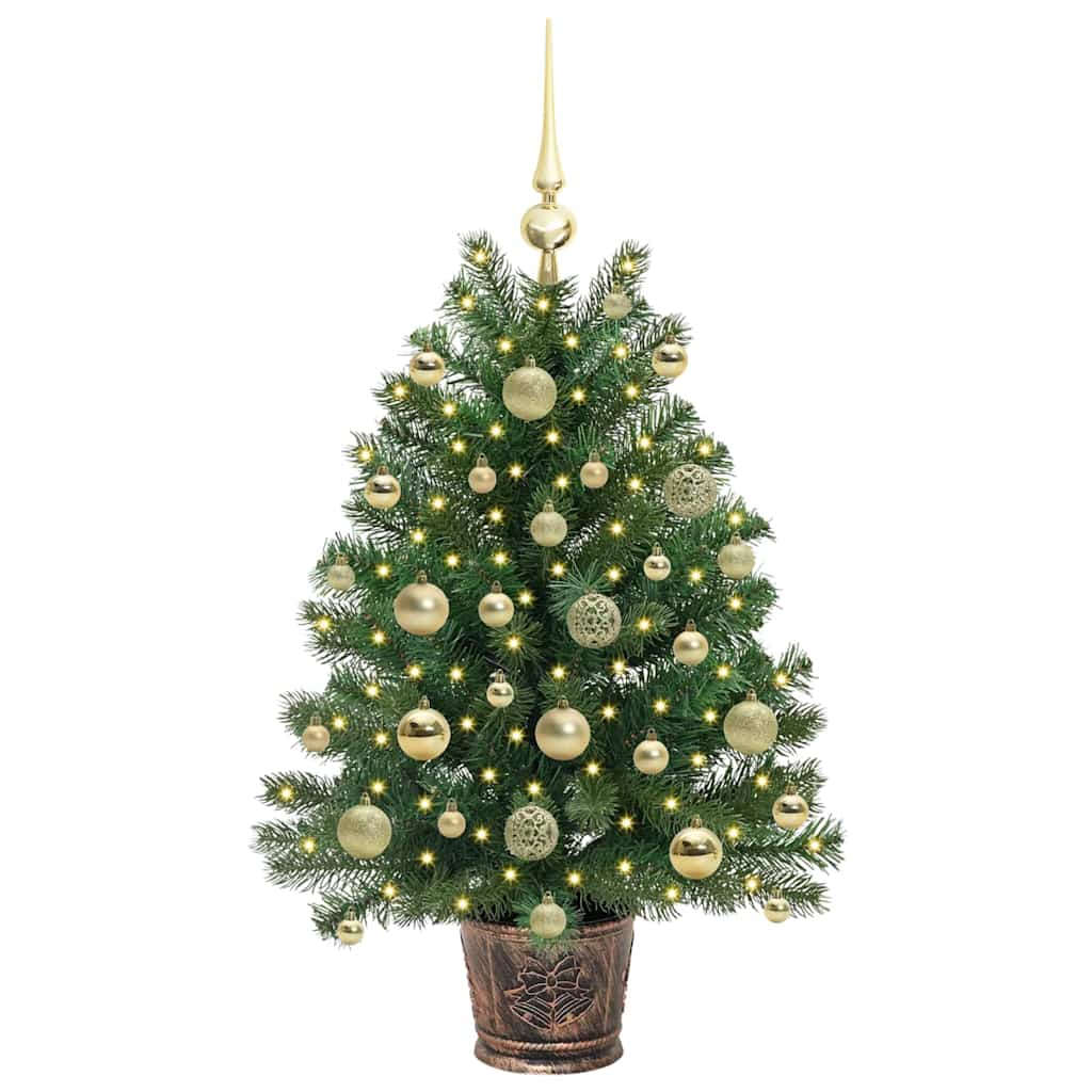 Artificial Christmas Tree with 150 LEDs Green 95 cm PE and PVC