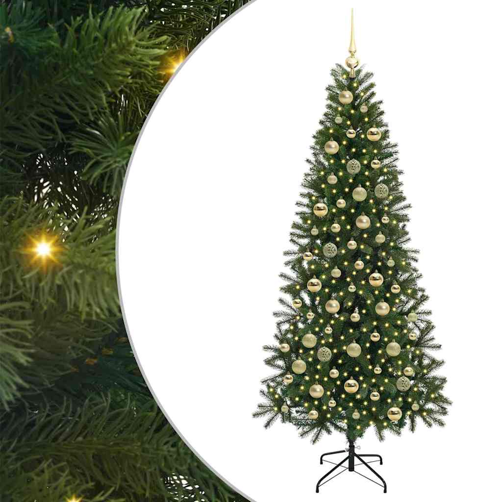 Artificial Christmas Tree Green 210 cm PE and PVC