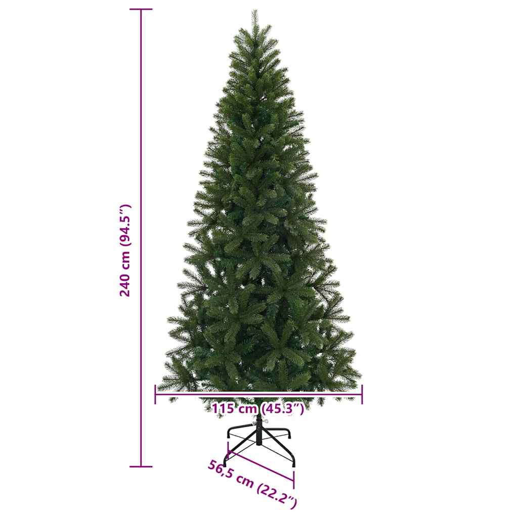 Artificial Christmas Tree Green 240 cm PE and PVC