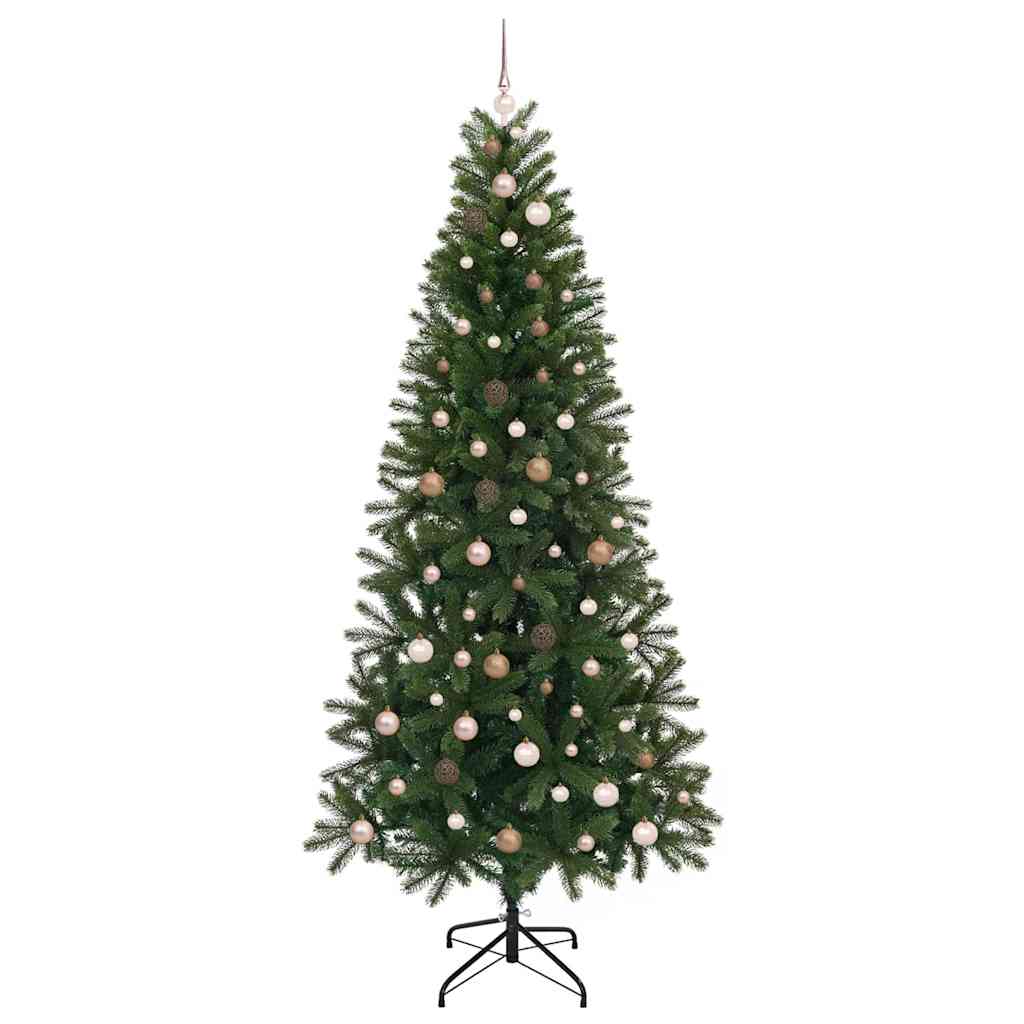 Artificial Christmas Tree with 300 LEDs Green 240 cm PE and PVC