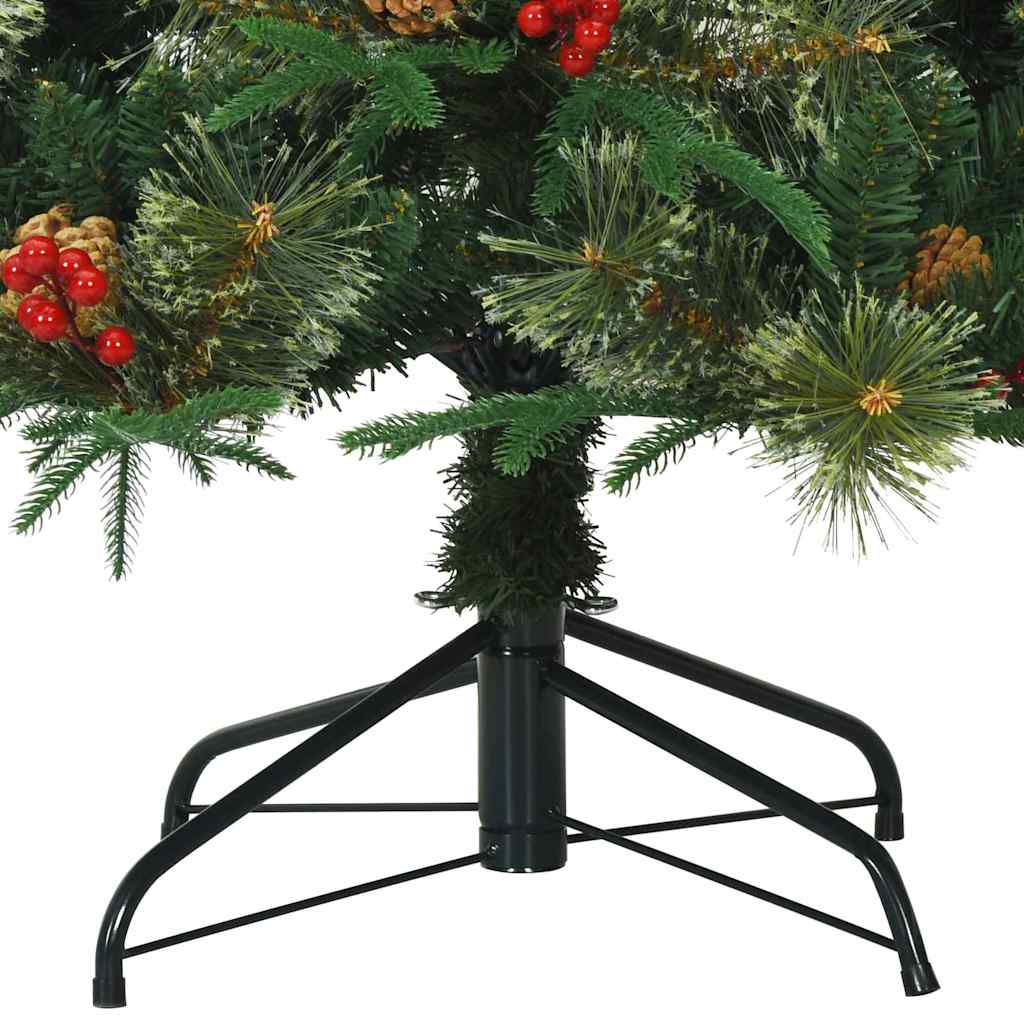 Artificial Hinged Christmas Tree Green 180 cm PE and PVC