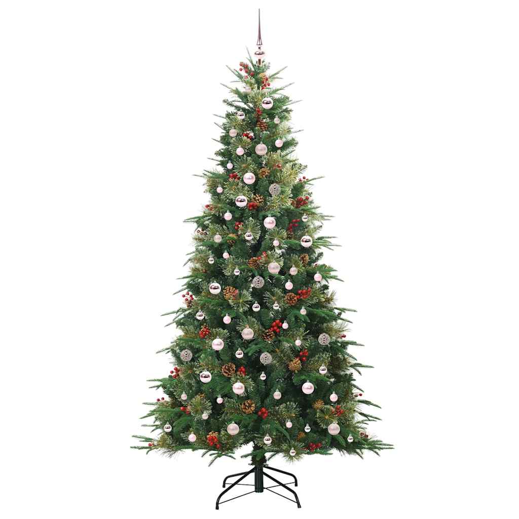Artificial Hinged Christmas Tree Green 240 cm PE and PVC