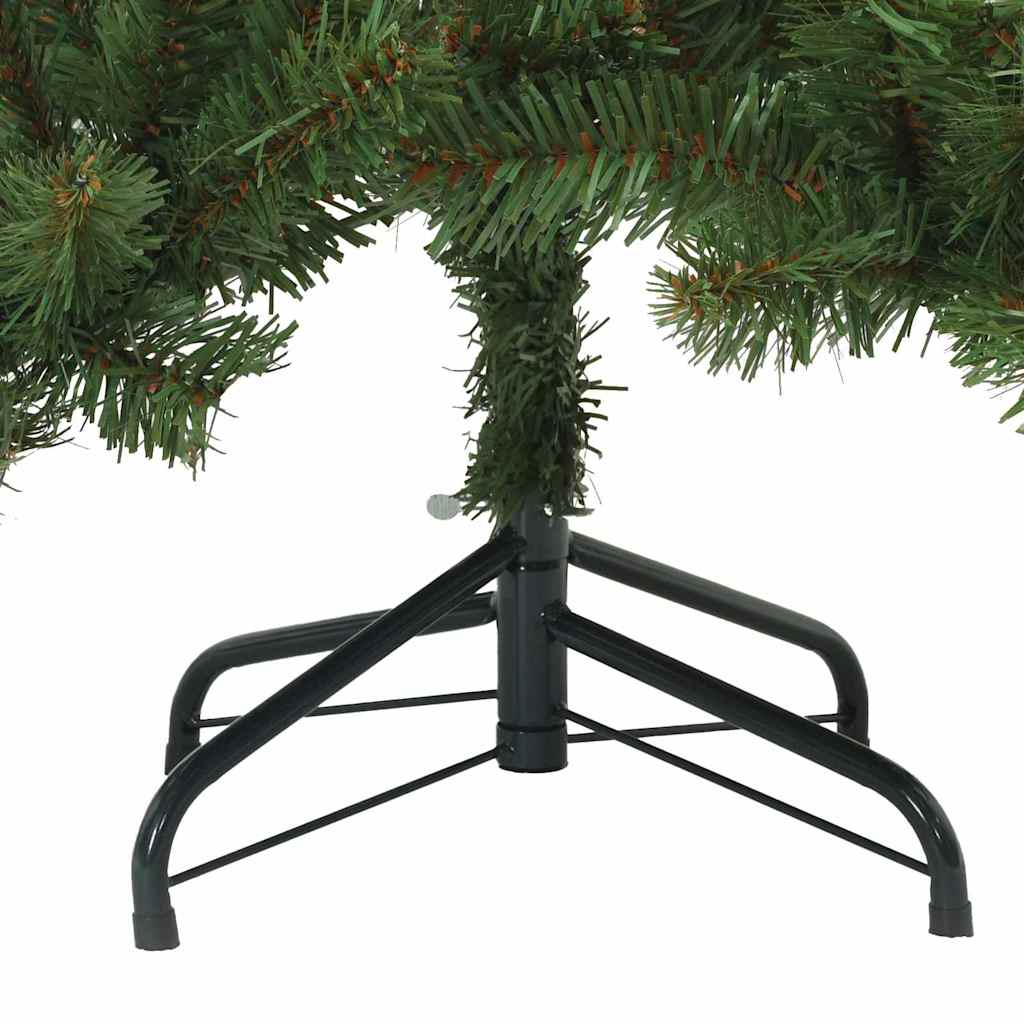 Artificial Hinged Christmas Tree Green 150 cm PVC and Steel