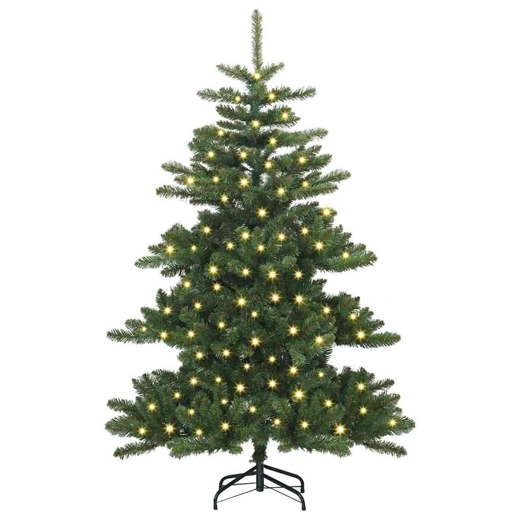 Artificial Hinged Christmas Tree Green 150 cm PVC and Steel