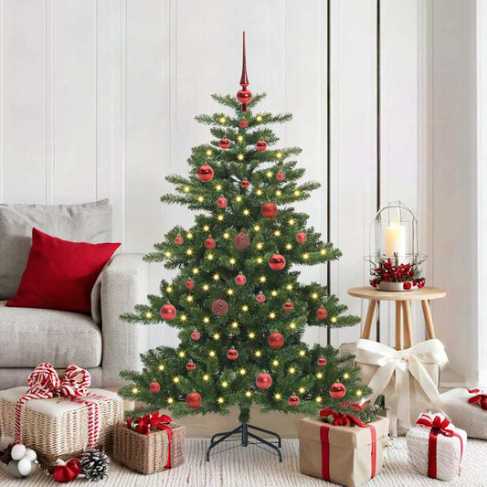 Artificial Hinged Christmas Tree Green 150 cm PVC and Steel