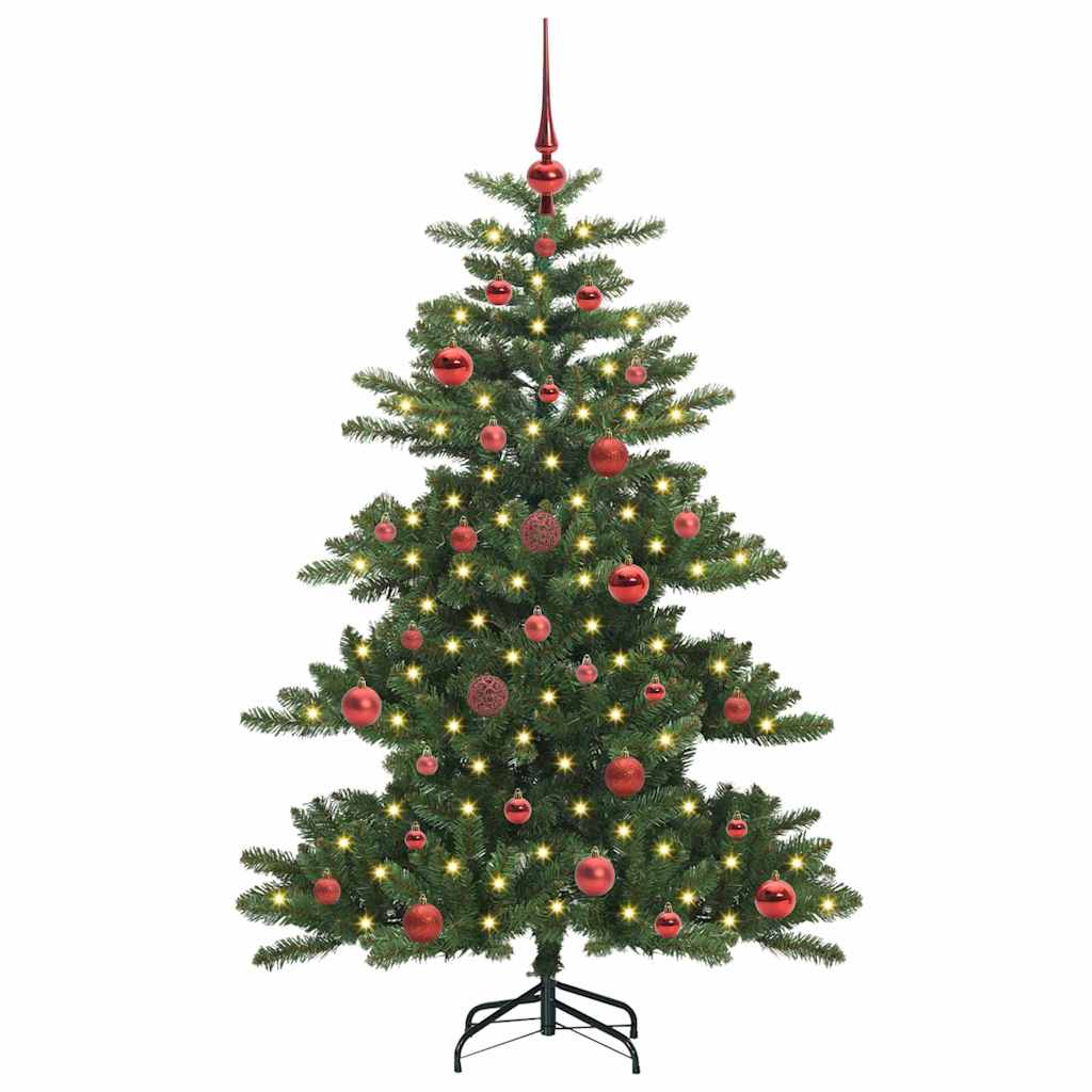 Artificial Hinged Christmas Tree Green 150 cm PVC and Steel