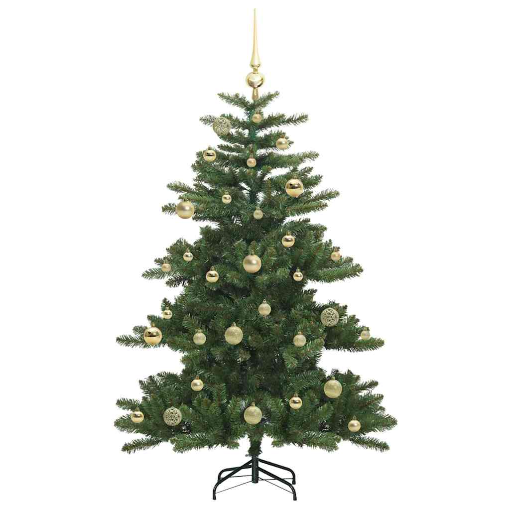 Artificial Hinged Christmas Tree Green 150 cm PVC and Steel