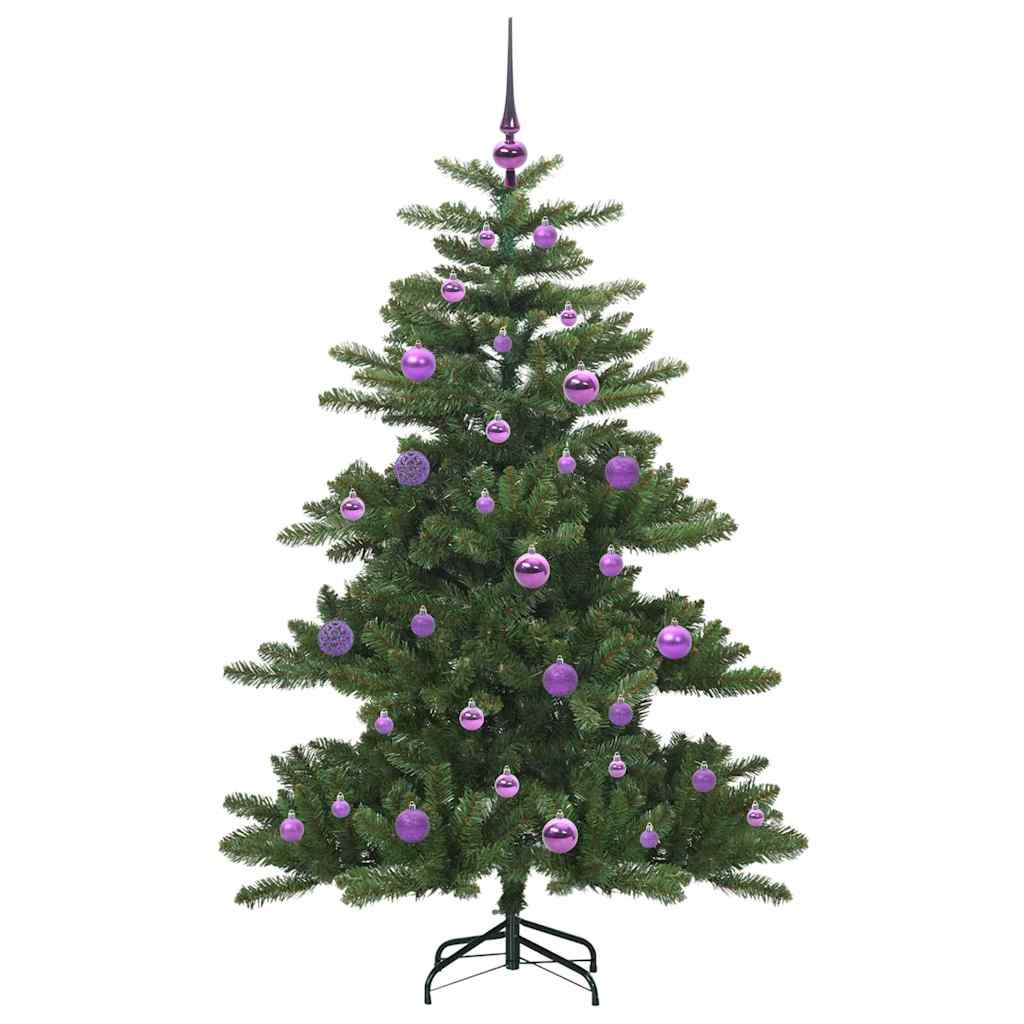 Artificial Hinged Christmas Tree Green 150 cm PVC and Steel