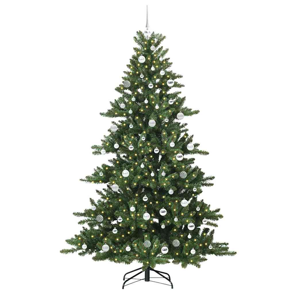 Artificial Hinged Christmas Tree Green 210 cm PVC