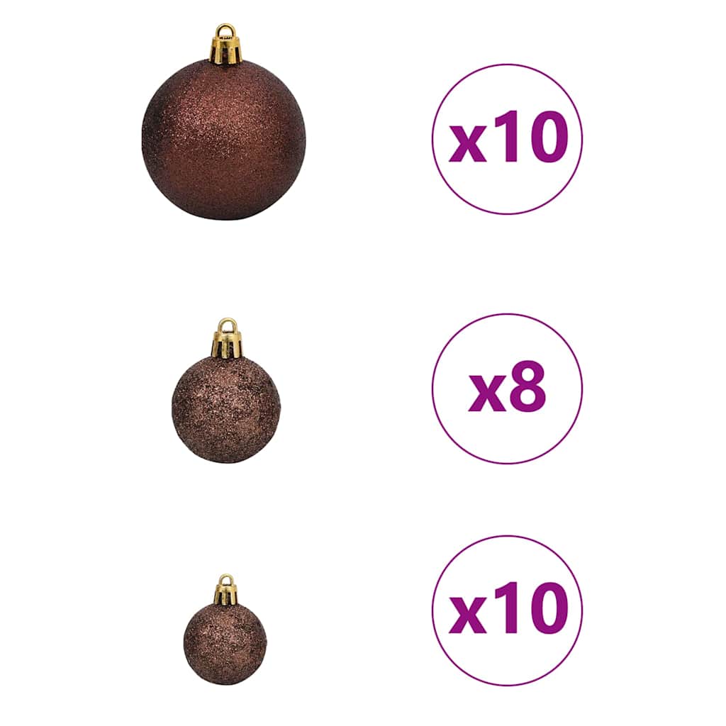 Artificial Hinged Christmas Tree Green 240 cm PVC and Steel