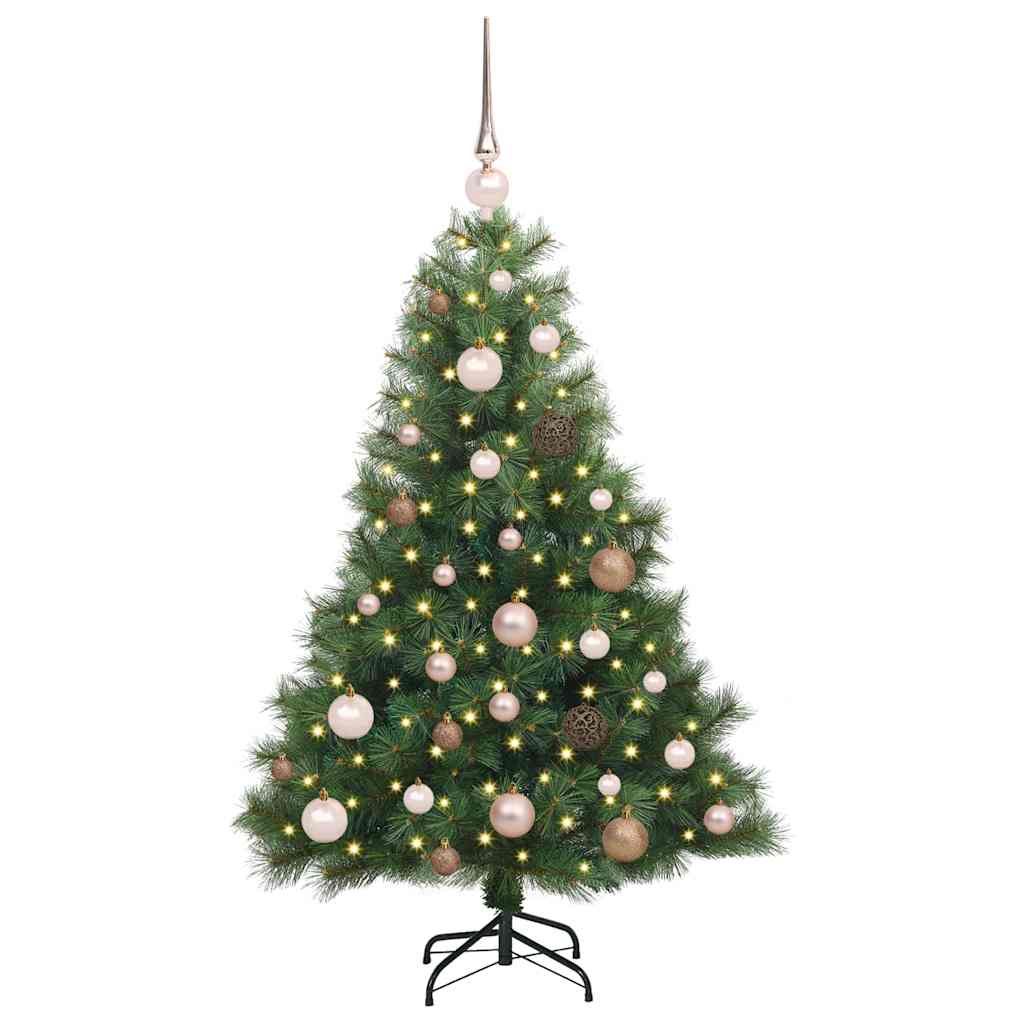 Artificial Christmas Tree with 150 LEDs Green 120 cm PE and PVC