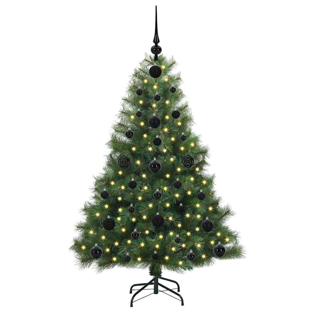 Artificial Christmas Tree with 150 LEDs Green 120 cm PE and PVC
