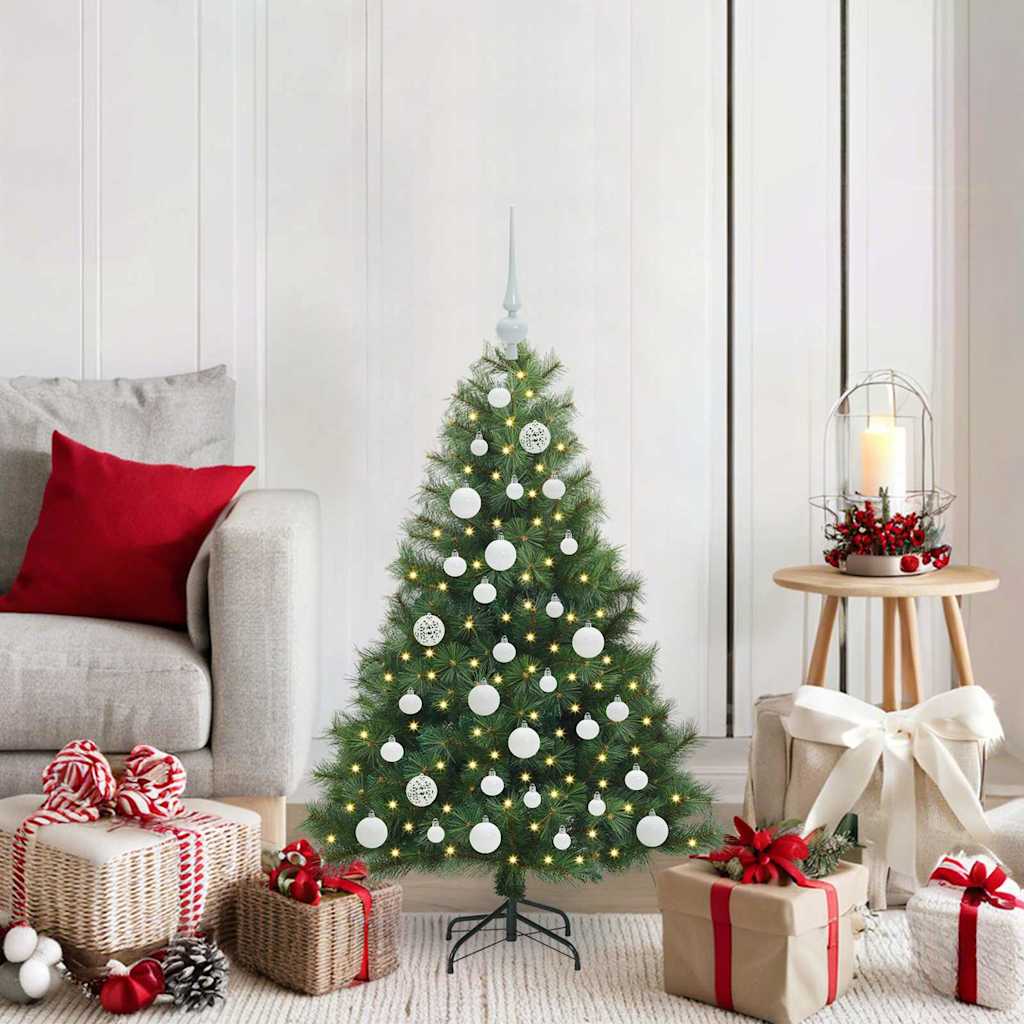 Artificial Christmas Tree with 150 LEDs Green 120 cm PE and PVC