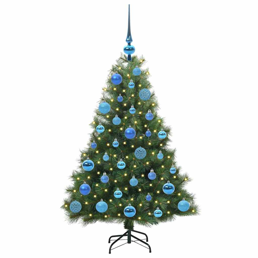 Artificial Christmas Tree with 150 LEDs Green 120 cm PE and PVC