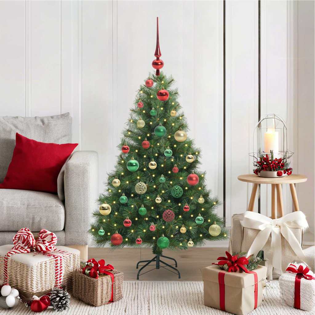 Artificial Christmas Tree with 150 LEDs Green 120 cm PE and PVC