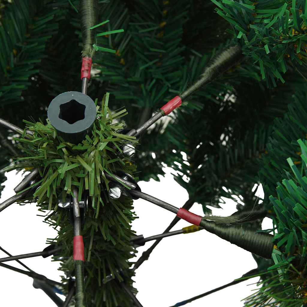 Artificial Christmas Tree with 300 LEDs Green 180 cm PE and PVC