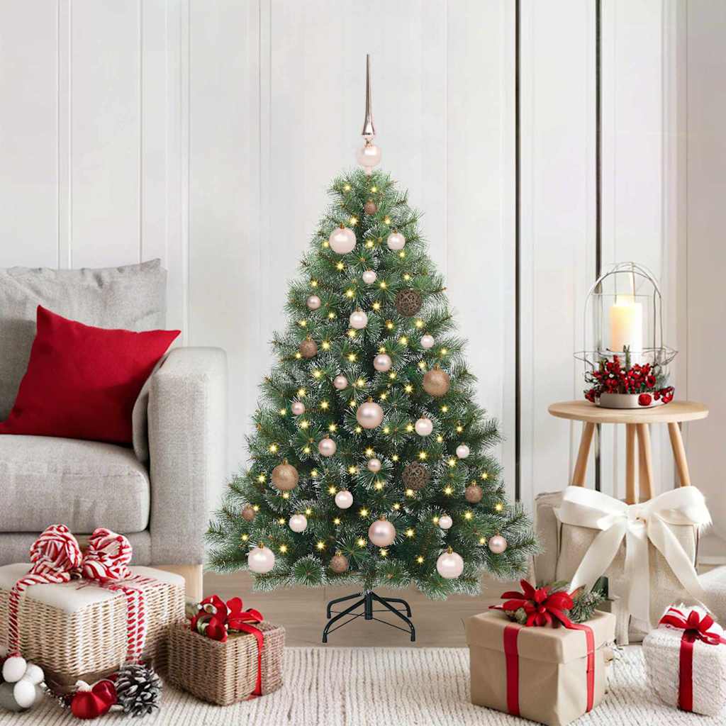 Artificial Christmas Tree with 150 LEDs Green 120 cm PE and PVC
