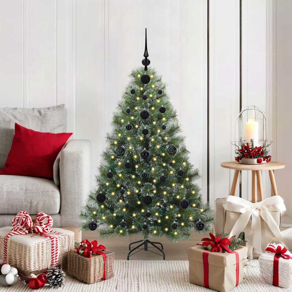 Artificial Christmas Tree with 150 LEDs Green 120 cm PE and PVC