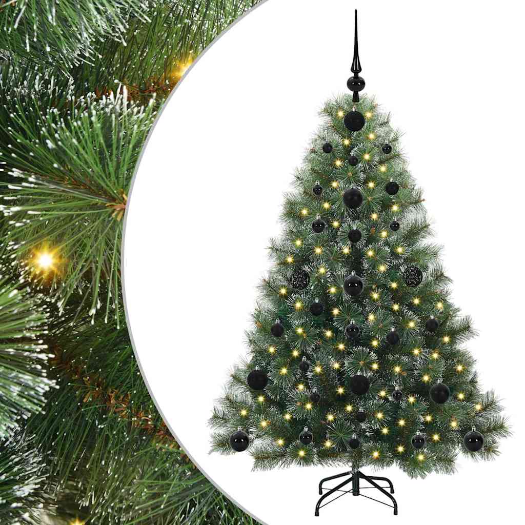 Artificial Christmas Tree with 150 LEDs Green 120 cm PE and PVC