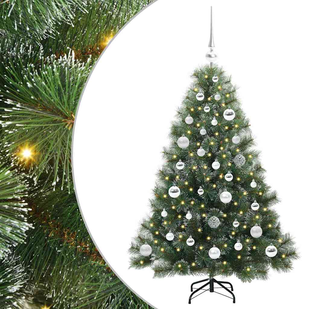 Artificial Christmas Tree with 150 LEDs Green 120 cm PE and PVC